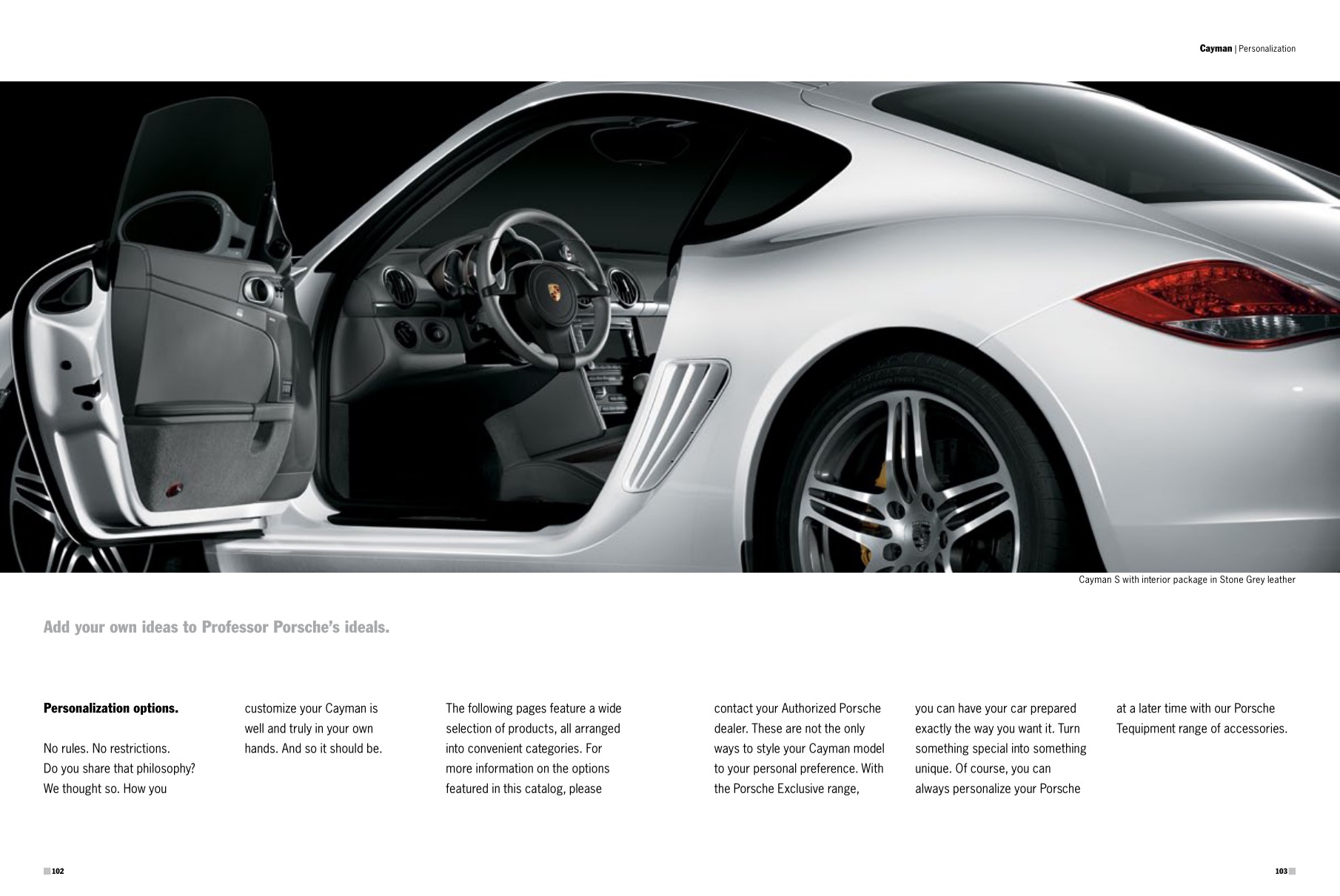 2012 Porsche Cayman Brochure Page 39